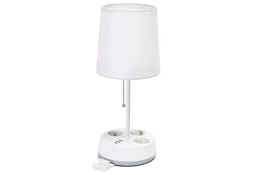Aigostar Steckdosenleuchte mit usb & typ-c, Stoffschirm, Tischlampe mit Ste günstig online kaufen