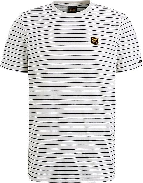 PME Legend Jersey T-Shirt Streifen Weiß   - Größe XL günstig online kaufen