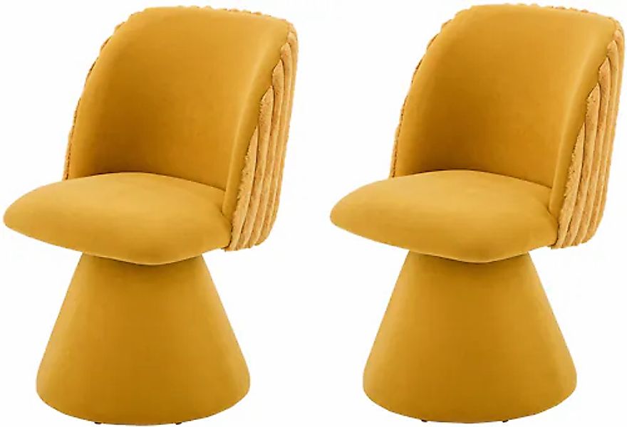 HELA Drehstuhl »BARI« (Set) 2 Stk.360° drehbar, Polsterfuß, Materialkombi, günstig online kaufen