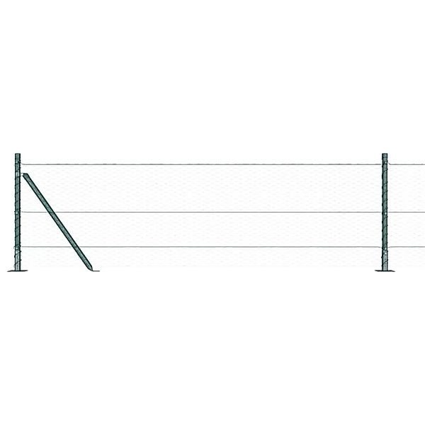 vidaXL Zaunpfosten Grün 50 x 0,6 m 25 mm Mesh Stahl und PVC 3353545 günstig online kaufen