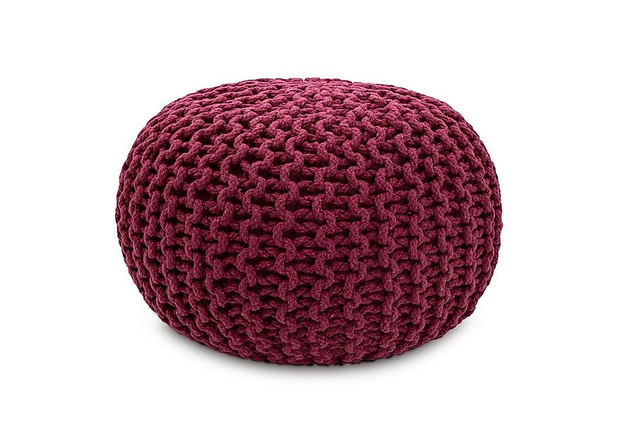 Amagohome Sitzhocker Strickhocker Pouf Ø45 o. 55cm Bodenkissen Sitzpouf XXL günstig online kaufen