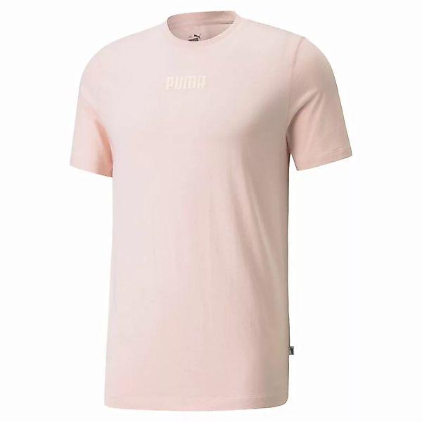 PUMA Herren T-Shirt - Modern Basics Tee, Rundhals, Baumwolle, uni Pink L günstig online kaufen