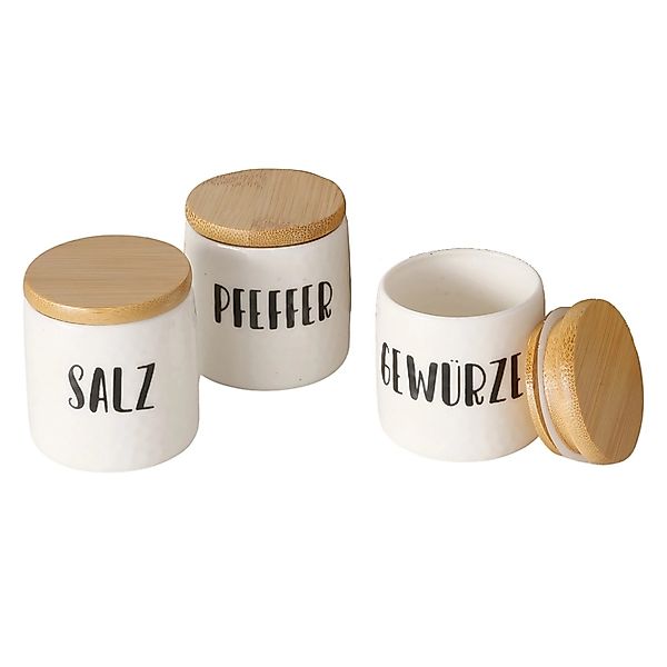 Boltze Vorratsdose Gewürze 3-fach Sortiert 5 cm x 5 cm x 5 cm Weiß günstig online kaufen