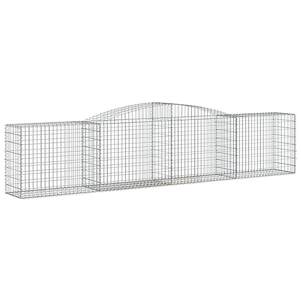 vidaXL Gabionen mit Hochbogen 25 Stk 400x50x80/100cm Eisen 1635469 günstig online kaufen