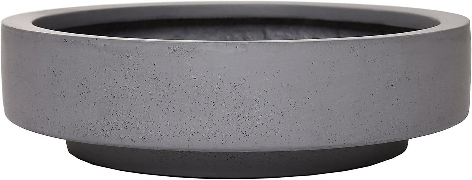 VIVANNO Pflanzschale Fiberglas ESCADA LOW Schale - Grau Matt (1 St), 37x37x günstig online kaufen