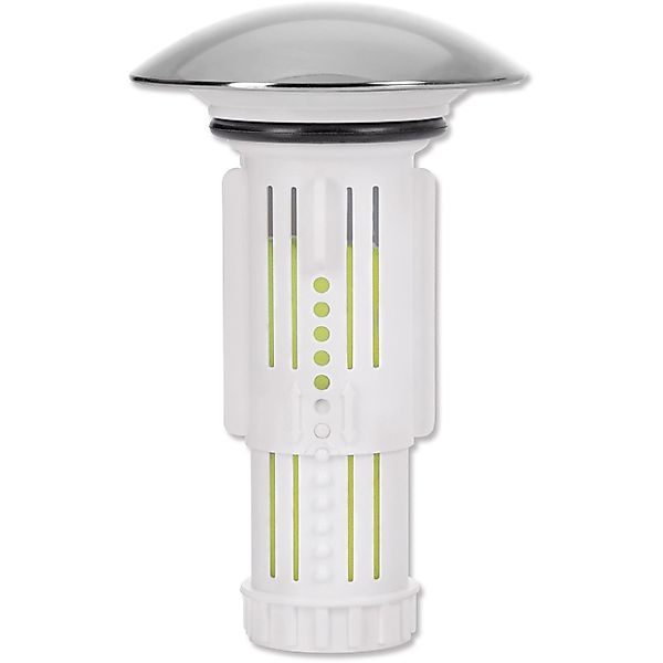 Abfluss-Fee Waschbeckenstöpsel Weiß-Chrom günstig online kaufen