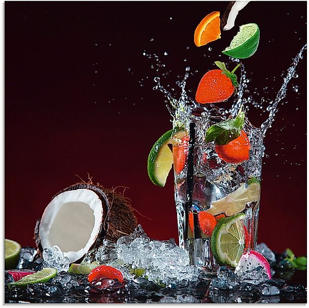 Artland Glasbild "Frischer Fruchtcocktail II", Getränke, (1 St.), in versch günstig online kaufen