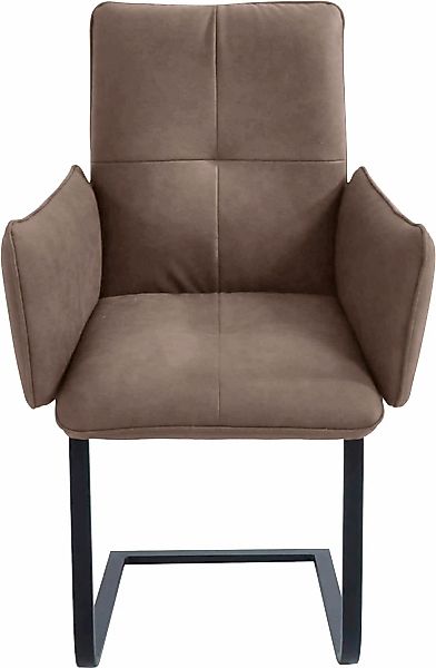 K+W Komfort & Wohnen Freischwinger () Freischwinger, Gestell in Metall schw günstig online kaufen