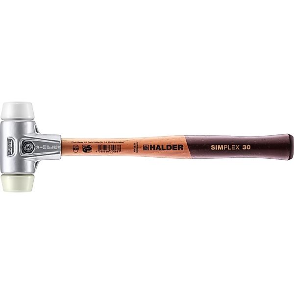 Halder Simplex Schonhammer Ø 30 mm Superplastik   Nylon mit Aluminiumgehäus günstig online kaufen