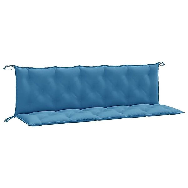 vidaXL Gartenbank-Auflagen 2 Stk Melange Blau 180x50x7 cm Stoff 4002623 günstig online kaufen