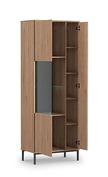 Beautysofa Vitrine Querty (inklusive Einlegeböden, Standvitrine, Schrank) 2 günstig online kaufen