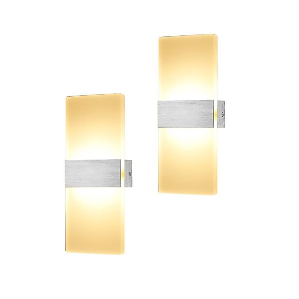 Clanmacy LED Wandleuchte 2X Wandlampe Flurlampe günstig online kaufen