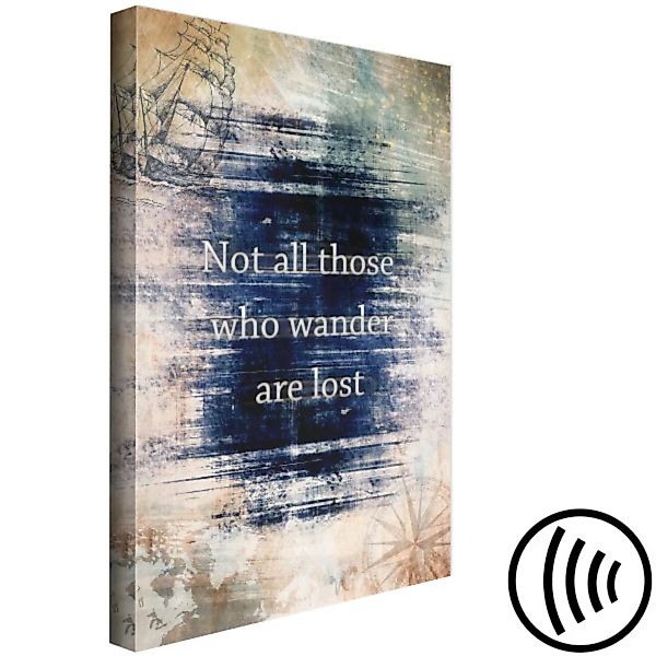 Wandbild Not All Those Who Wander Are Lost (1 Part) Vertical XXL günstig online kaufen