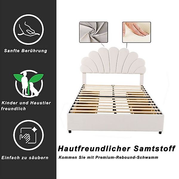 STILVORA Kinderbett 90x200 Kinderbett mit Matratze,Jugendbett mit Stauraum günstig online kaufen
