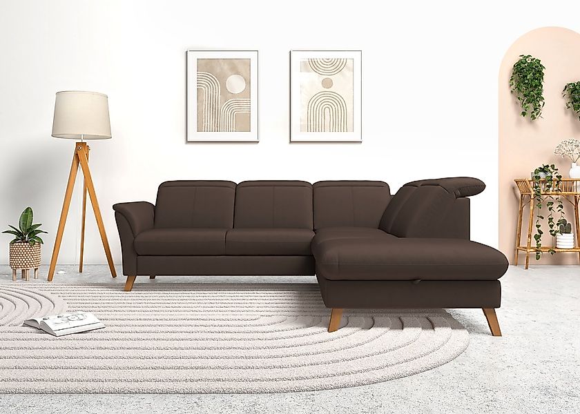 sit&more Ecksofa »Romero L-Form« wahlweise mit oder ohne TV-Funktion, Bettf günstig online kaufen