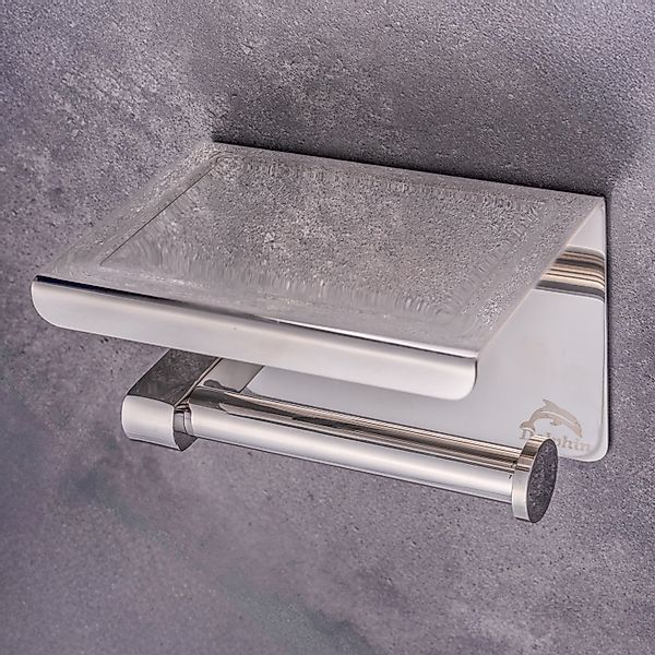 Dolvhin Toilettenpapierhalter ohne Bohren, Edelstahl Klopapierhalter günstig online kaufen