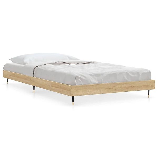 vidaXL Bettgestell ohne Matratze Sonoma-Eiche 100x200 cm Holzwerkstoff 8321 günstig online kaufen