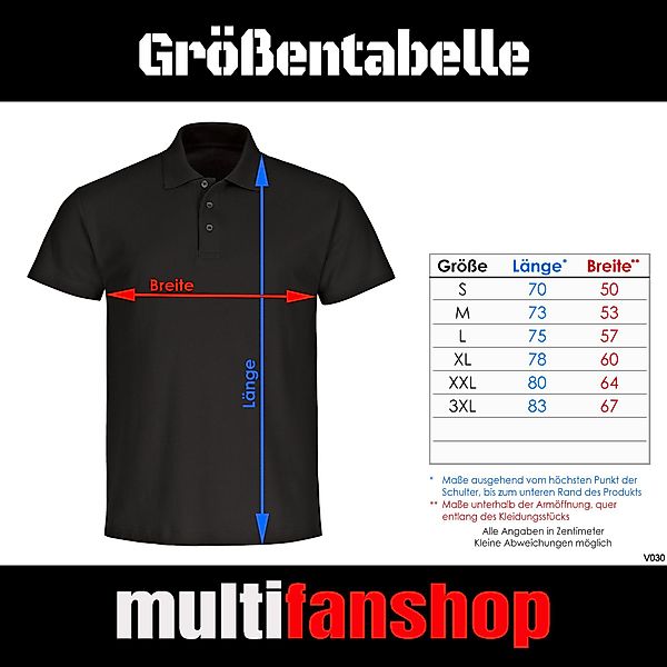 multifanshop Poloshirt Bremen - Brust & günstig online kaufen