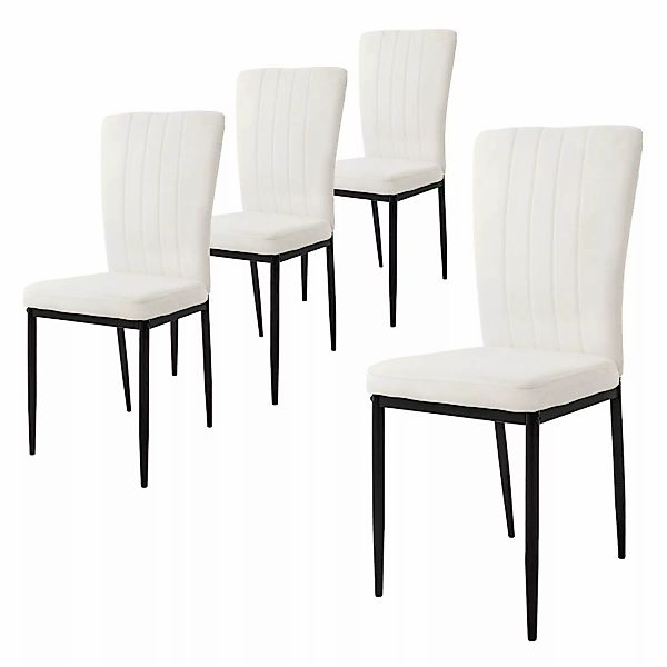 ML-DESIGN Stuhl Esszimmerstuhl mit Rückenlehne Samtbezug günstig online kaufen