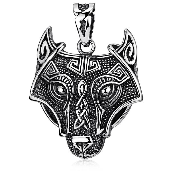 Materia Kettenanhänger Herren Wolf / Wolfskopf günstig online kaufen
