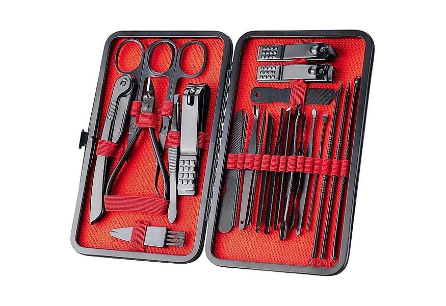 LuxusKollektion Nagelschere 24-teiliges Maniküre Pediküre Set Edelstahl Her günstig online kaufen