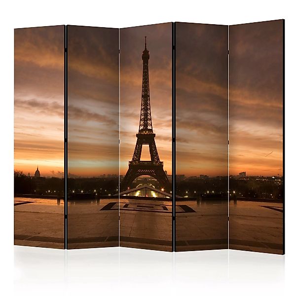 5-teiliges Paravent - Evening Colours Of Paris Ii [room Dividers] günstig online kaufen