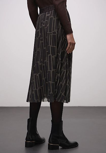 STREET ONE Meshrock Mesh Plissée Rock mit Print günstig online kaufen