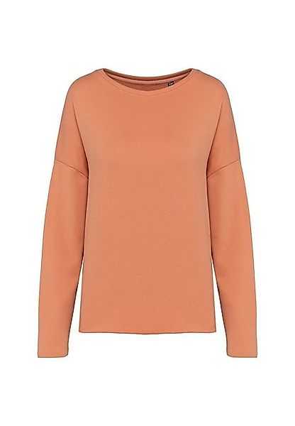 Novux Sweater Loose Fit French Terry Damen Sweatshirt farbe apricot günstig online kaufen