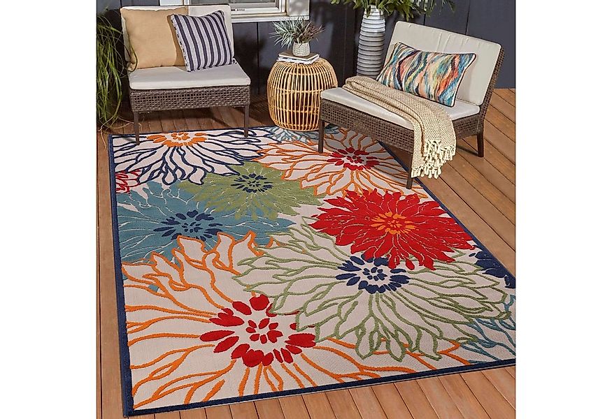 Sanat Teppich Floral 2 Outdoor, rechteckig, Höhe: 6 mm, In- und Outdoor gee günstig online kaufen