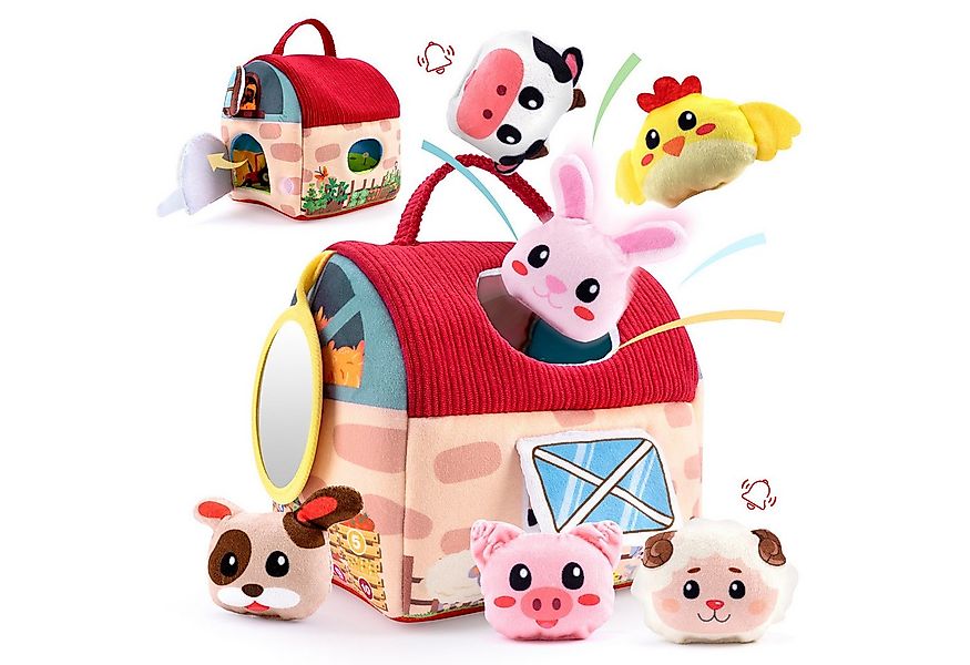 MINISO Lernspielzeug Bauernhoftiere und Bauernhof, Montessori-Sensorikspiel günstig online kaufen