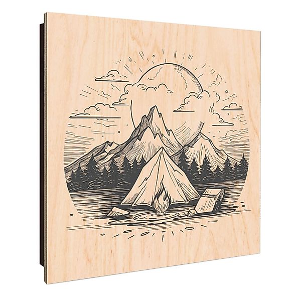 Banjado Schlüsselkasten Holz 30x30cm Schwarz Scharnier Rechts 50 Haken Desi günstig online kaufen
