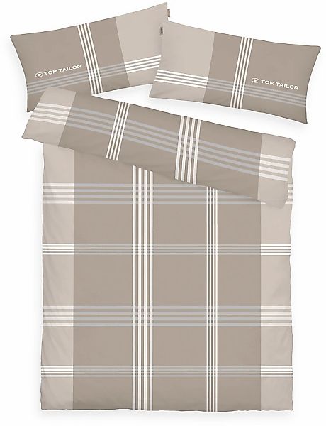 TOM TAILOR HOME Bettwäsche "Ole" 2 Stk. karierte Bettwäsche aus Baumwolle, günstig online kaufen