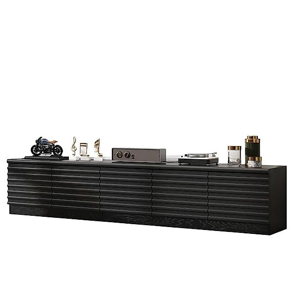 FUFU&GAGA Lowboard Schwarzer TV-Schrank, 200 x günstig online kaufen