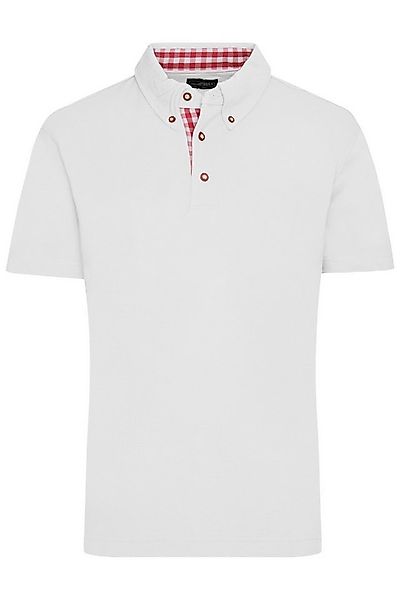 James & Nicholson Poloshirt Herren Piquépolo im Trachtenlook Klassisches Po günstig online kaufen