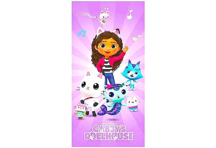 Gabby's Dollhouse Badetuch Dreamworks, Baumwolle, Mädchen Strandtuch 70 x 1 günstig online kaufen