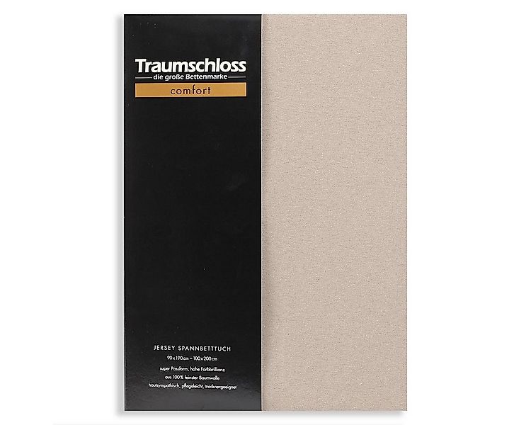 Traumschloss Spannbettlaken Comfort, Jersey, Gummizug: rundum, (1 Stück), 1 günstig online kaufen
