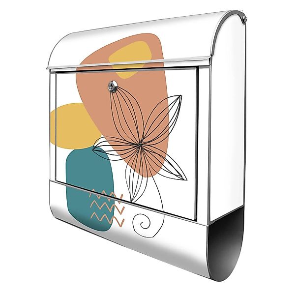 Banjado Design Briefkasten Silber Pulverbeschichtet 39x47x14cm 2 Schlüssel günstig online kaufen