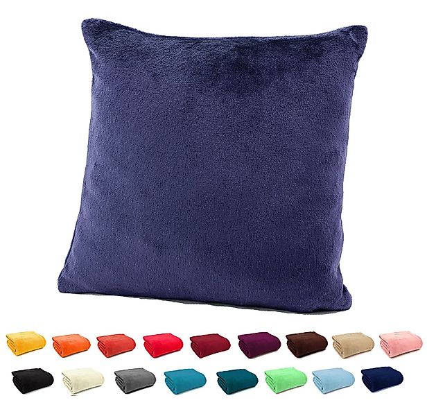 heimtexland Dekokissen Flanell Soft Kuschelkissen Plüsch Kissenbezug, super günstig online kaufen