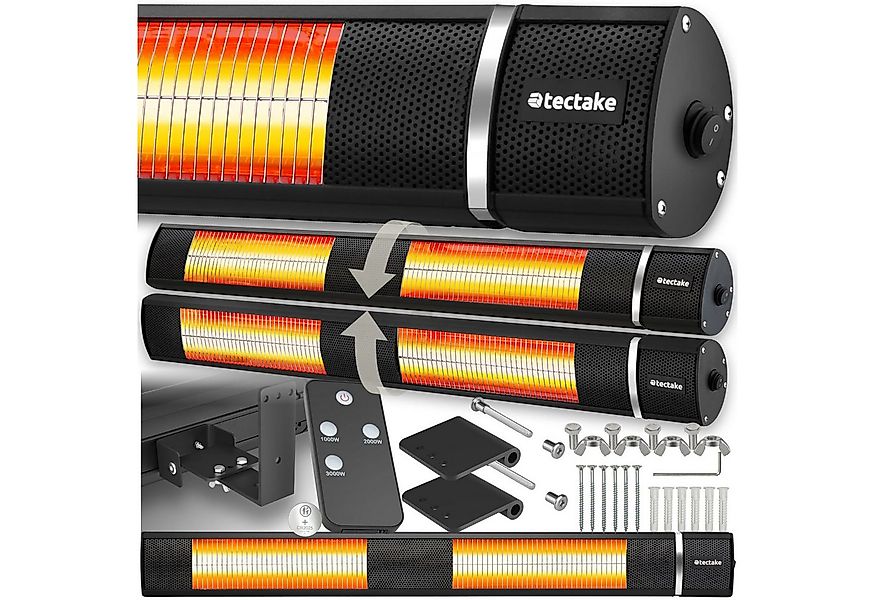 tectake Infrarotstrahler Infrarotheizstrahler, 3 Leistungsstufen, 1000, 200 günstig online kaufen