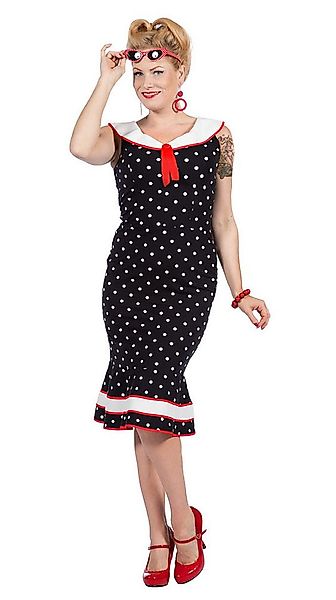 Karneval-Klamotten Kostüm 50er Jahre Damen Rockabilly Rock n Roll Kleid, Ro günstig online kaufen