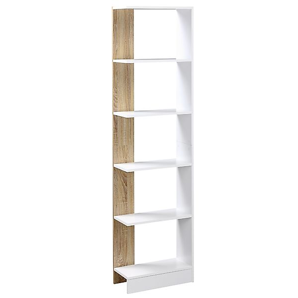 HOMCOM Standregal Bücherregal 5-stufiges Büroregal Lagerregal Aktenregal Kü günstig online kaufen