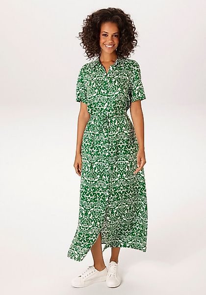 Aniston CASUAL Sommerkleid mit Ornamenten und grafischen Blumen bedruckt - günstig online kaufen