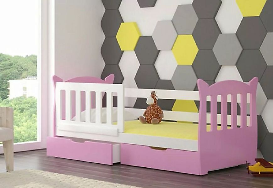 Feldmann-Wohnen Kinderbett LENA (mit 2 Schubladen), Farbe wählbar günstig online kaufen