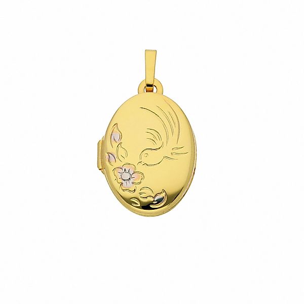Adelia´s Kettenanhänger Damen 333 Gold Medaillon günstig online kaufen