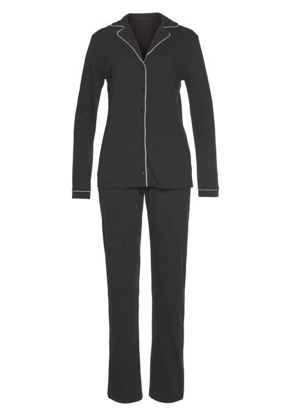 Vivance Dreams Pyjama 2 Stk. tlg., mit Kontrastpaspel-Details günstig online kaufen
