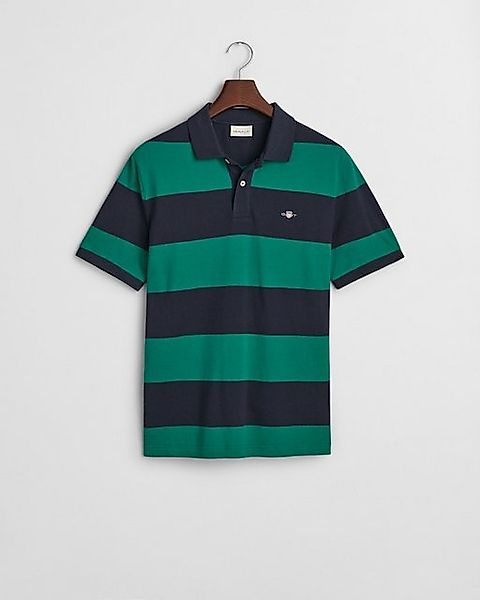 Gant Poloshirt BLOCK STRIPE POLO, DEEP GREEN günstig online kaufen