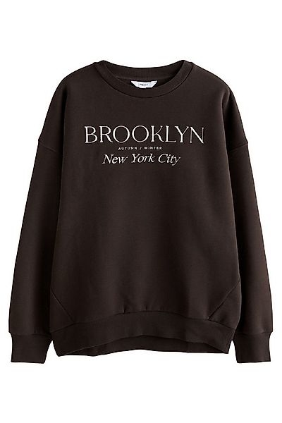 Next Sweater Sweatshirt mit Rundhalsausschnitt mit Herbstmotiv (1-tlg) günstig online kaufen