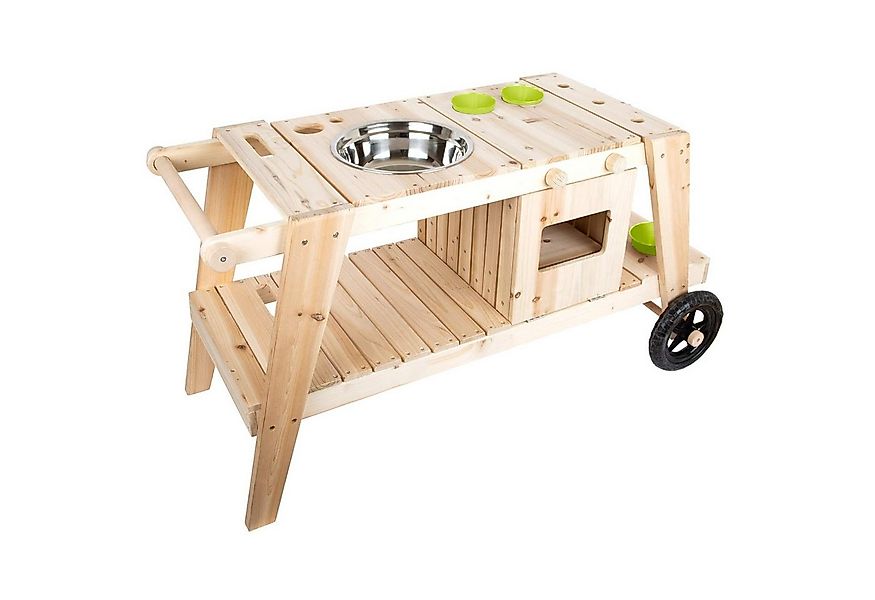 Small Foot Spielküche Matschküche Holz, Holz Matschküche Outdoorküche mit R günstig online kaufen