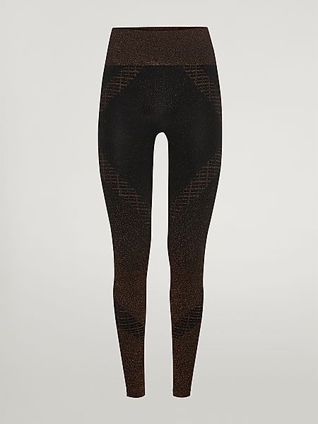 Wolford - Shiny Grid Leggings, Frau, black/copper, Größe: XS günstig online kaufen