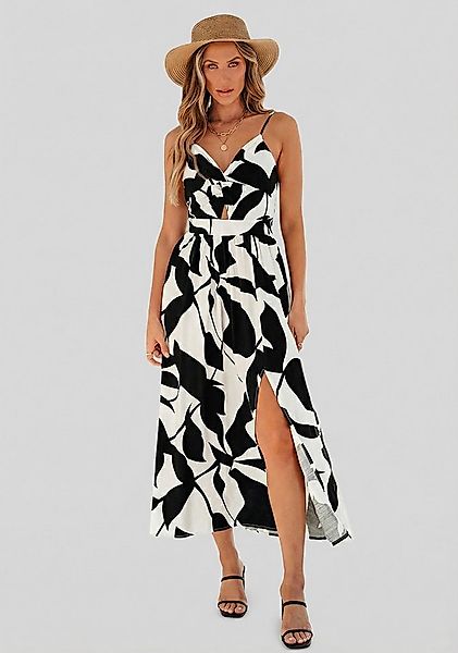 Cupshe Maxikleid Blattmuster-Maxikleid günstig online kaufen